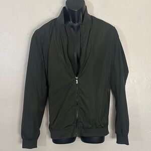 Zara Men's Olive Windbreaker Jacket